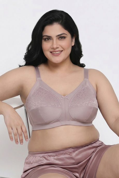 Zivame True Curv Single Layered Non Wired Full Coverage Super Support Bra - Violet Ice — image 5